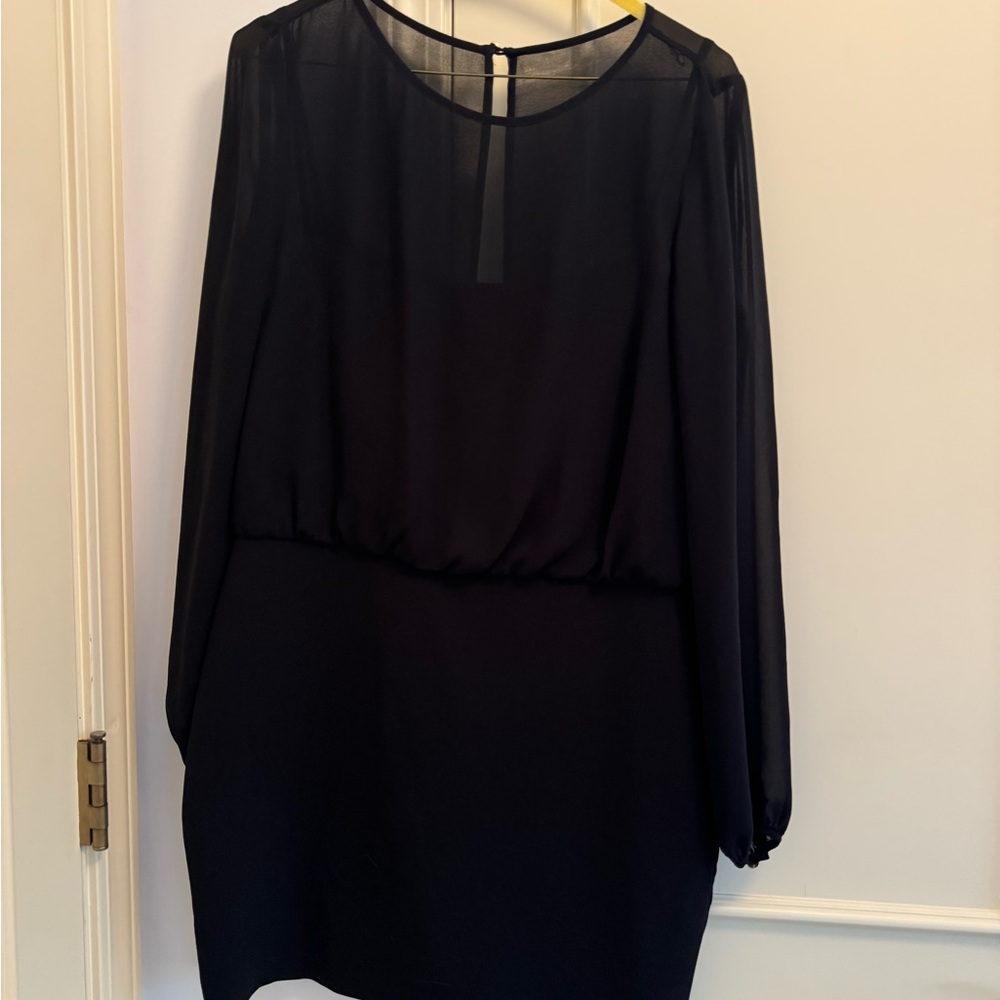 Banana Republic Black Long Sleeve Dress
